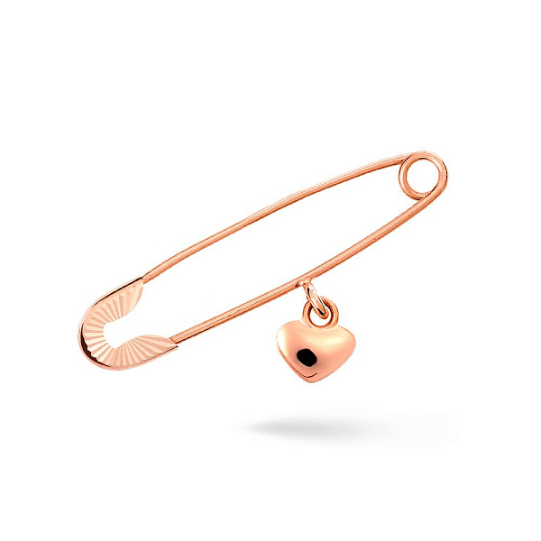 Золота шпилька з підвіскою «Серце» (арт. 360025а) – зображення 1