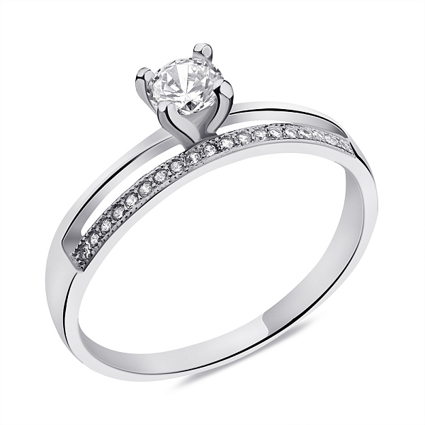 Кольцо из серебра с фианитами (арт. 7501/К2Ф/235-18,5) – изображение 1