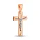 Золотий натільний хрестик з розп'яттям (арт. 500686) – зображення 1