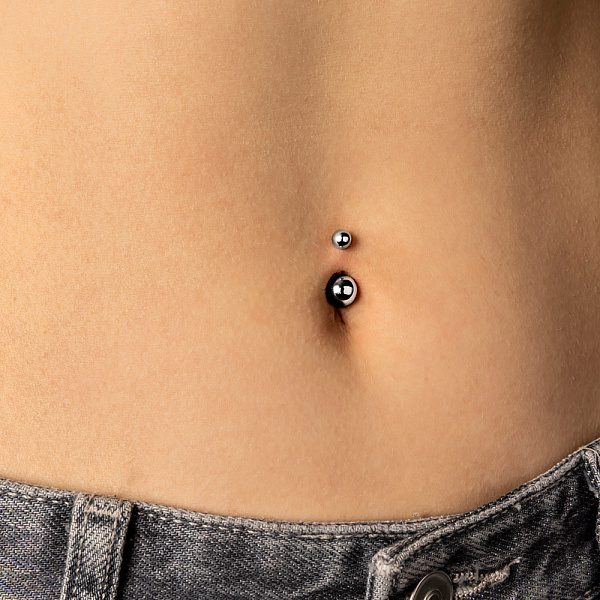 Серебряный пирсинг для пупка (арт. 7512/006) – изображение 2