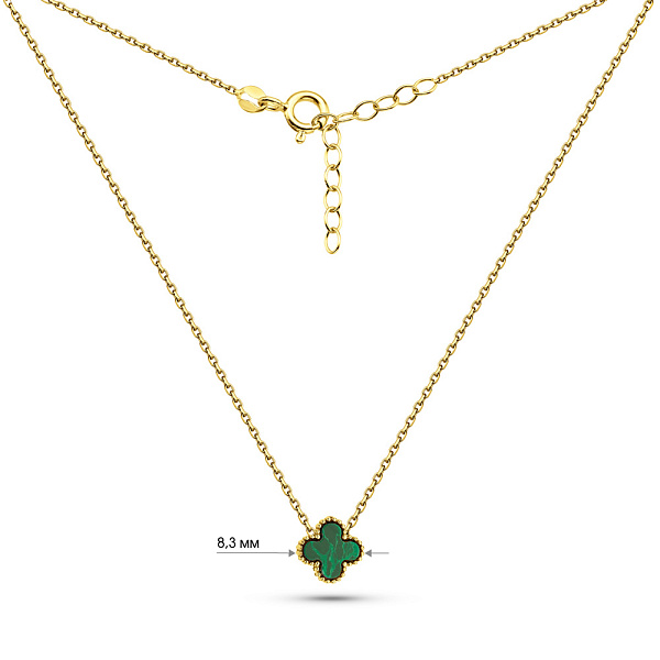 Кольє з червоного золота з малахітом (арт. 352773/8млх) – зображення 3