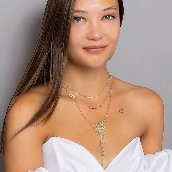 Золоте кольє Francelli без каменів (арт. 352987ж) – зображення 3