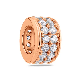 Кулон из красного золота с фианитом (арт. 3103952101)