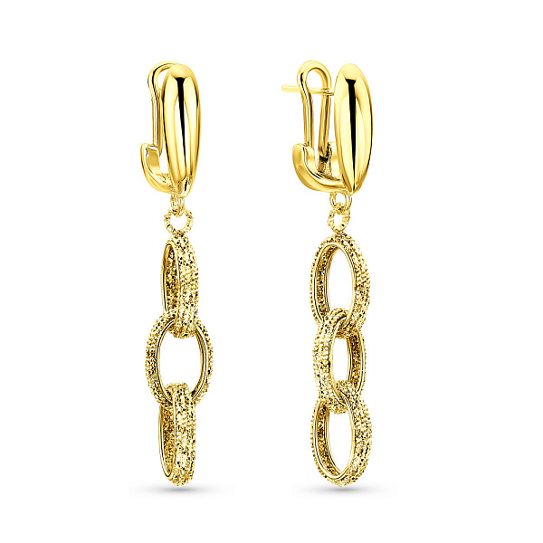 Серьги Francelli из желтого золота (арт. 109734/1ж) – изображение 1