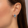 Сережки золотые с топазом и фианитами (арт. 111108Птг) – изображение 2