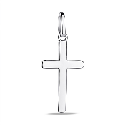 Срібний кулон Хрестик без каміння (арт. 7503/2681/1)