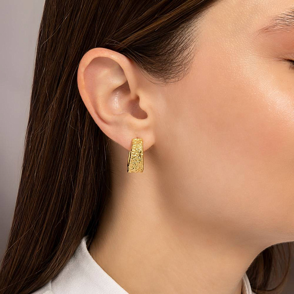 Сережки Francelli з жовтого золота (арт. 1091861/15ж) – зображення 3