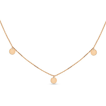 Золотое колье "Монеты" (арт. 351558/5)