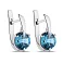 Серьги серебряные с топазом (арт. 7502/575Пгсп) – изображение 1