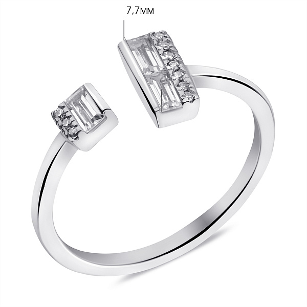 Серебряное кольцо с фианитами (арт. 7501/6869) – изображение 2