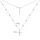 Серебряное колье с крестиком и фианитами (арт. 7507/1392) – изображение 3