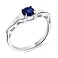 Кольцо серебряное с сапфиром (арт. 7501/573Спскп) – изображение 1
