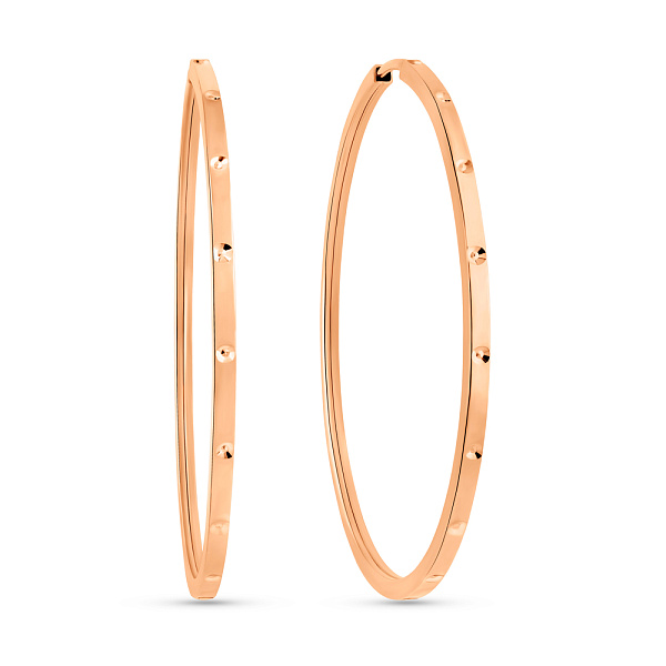 Золотые серьги-кольца (арт. 122103/40) – изображение 1