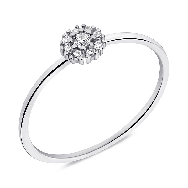 Кольцо из серебра с фианитами (арт. 7501/6856) – изображение 1
