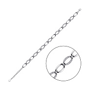 Серебряный браслет с фианитами (арт. 7509/4363)