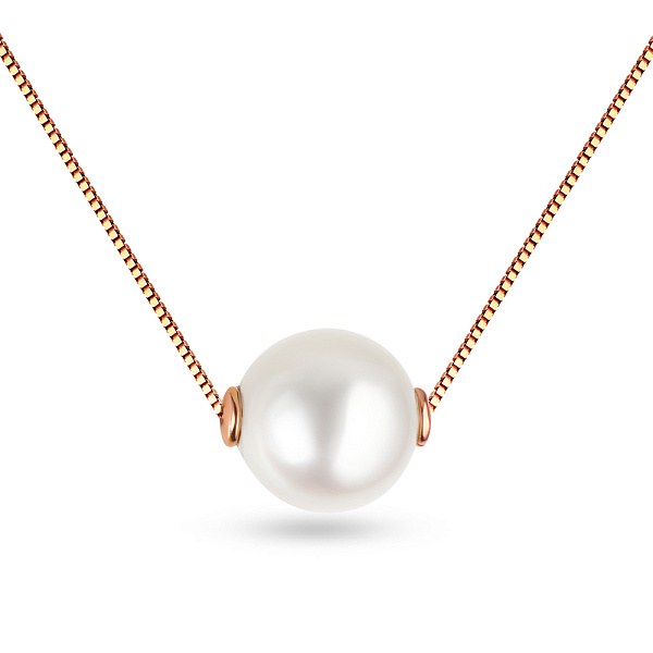Колье из красного золота с жемчугом (арт. 350729прлб) – изображение 1