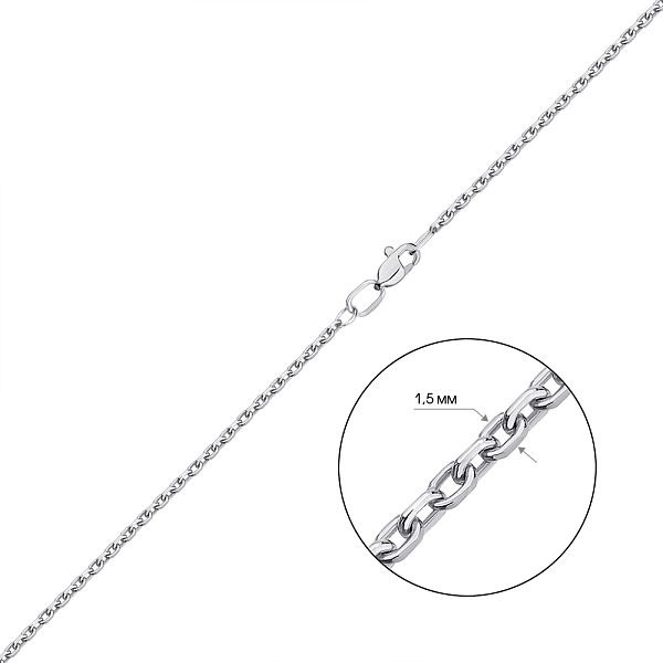 Срібний ланцюжок плетіння Якірне (арт. 7508/3-0305.50.2) – зображення 2