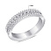Серебряное кольцо с дорожкой из фианитов (арт. 7501/8028) – изображение 2