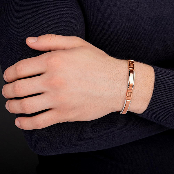 Браслет из красного и белого золота (арт. 325647кб) – изображение 2