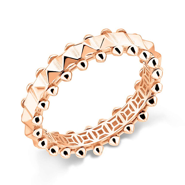 Кольцо из красного золота без камней (арт. 156553) – изображение 1