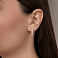 Серьги из желтого золота с дорожкой из фианитов (арт. 111049ж) – изображение 2
