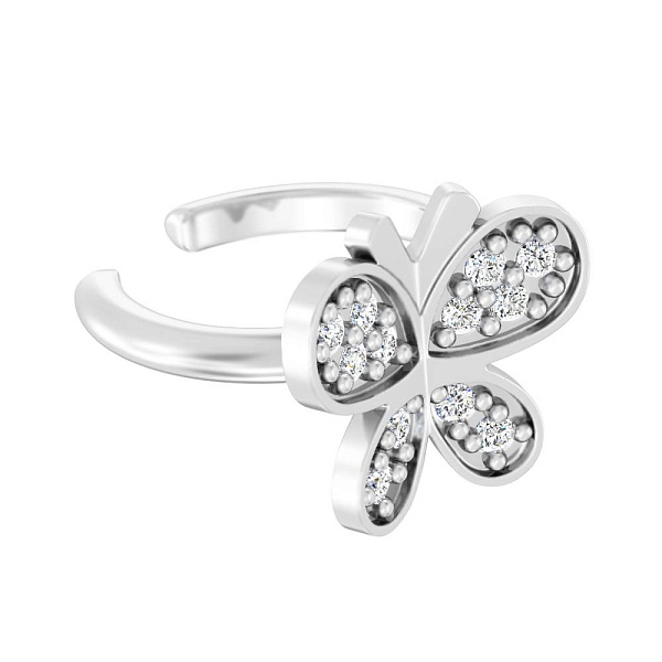 Серьга-каффа Бабочка из золота на левое ухо (арт. 110864лбЯ) – изображение 1