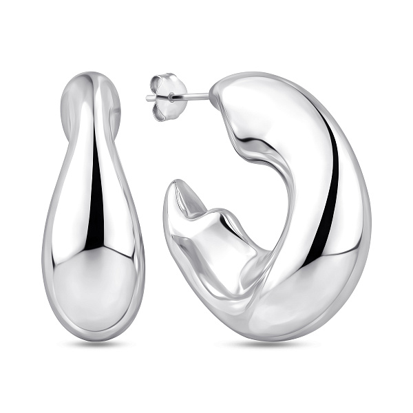 Серебряные серьги-пусеты (арт. 7518/7278) – изображение 1