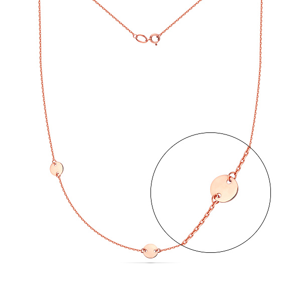 Кольє "Монети" з червоного золота (арт. 351453/6) – зображення 1