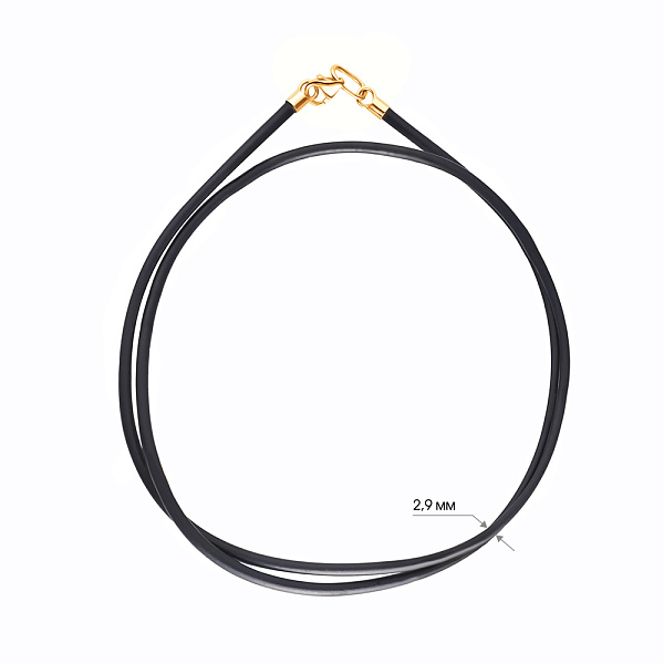 Ювелирный шнурок с золотым замком (арт. 360027ж) – изображение 2