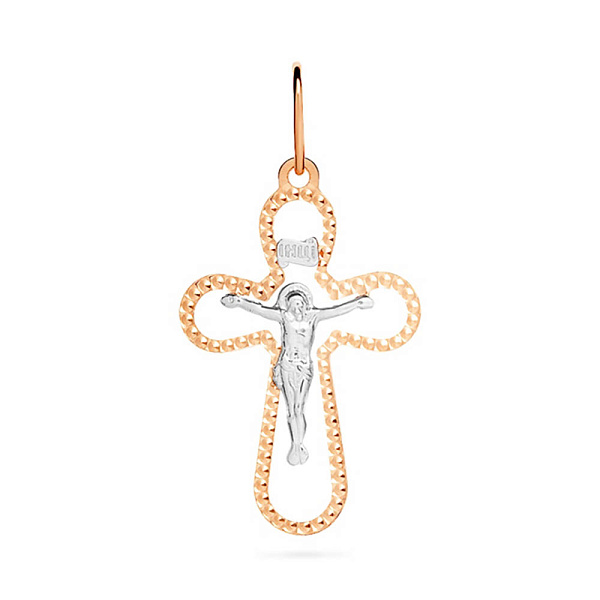 Хрестик з розп'яттям з золота (арт. 511221нрши) – зображення 1