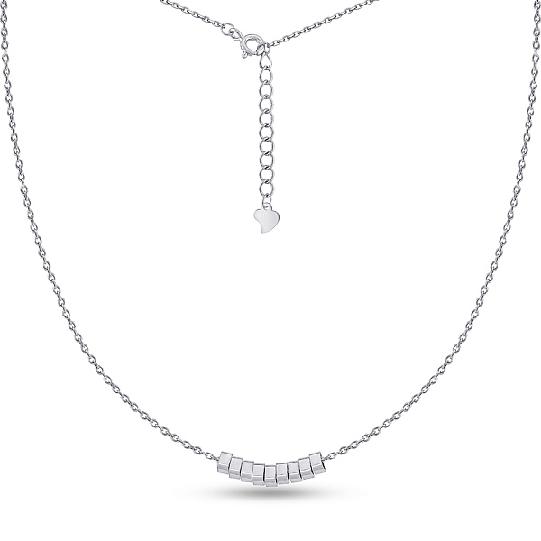 Серебряное колье без камней (арт. 7507/2215) – изображение 2