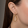 Серьги из желтого золота Francelli (арт. е1091744/40ж) – изображение 2