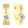 Золоті сережки з фіанітами (арт. 111033ж) – зображення 1