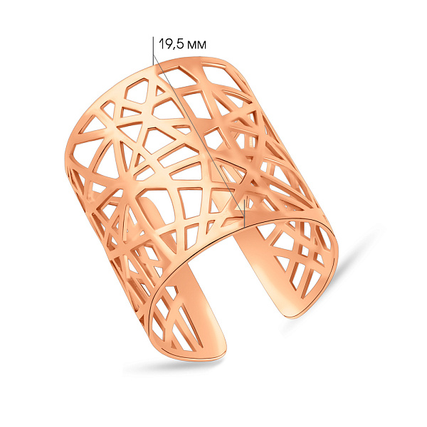 Широка золота каблучка (арт. 141239) – зображення 7