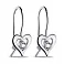 Серебряные сережки Сердечки с фианитами (арт. 7502/500008-р) – изображение 1