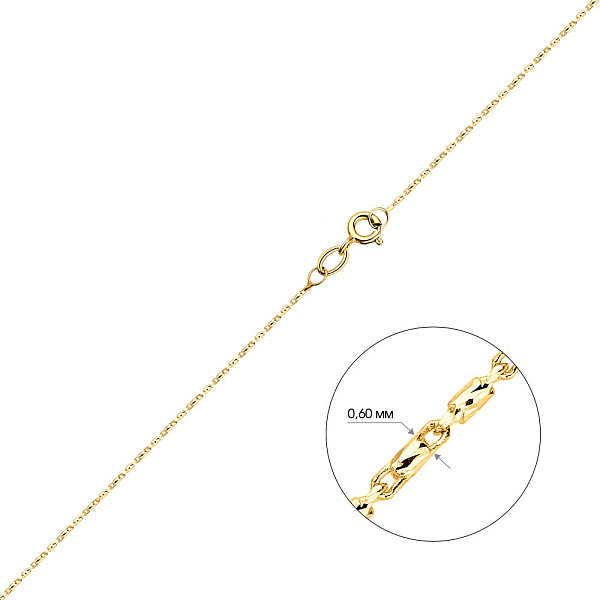 Ланцюжок з жовтого золота плетіння Фантазія (арт. ц3020603ж) – зображення 2