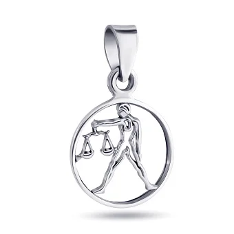 Серебряный кулон "Весы" (арт. 7903/3858вс)