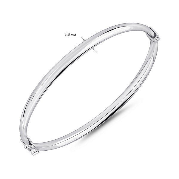Серебряный жесткий браслет (арт. 7509/4976/4) – изображение 2