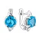 Серебряные серьги с топазом (арт. 7502/2193746Птг) – изображение 1