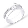 Кольцо из серебра с дорожкой из фианитов (арт. 7501/901-01347) – изображение 2