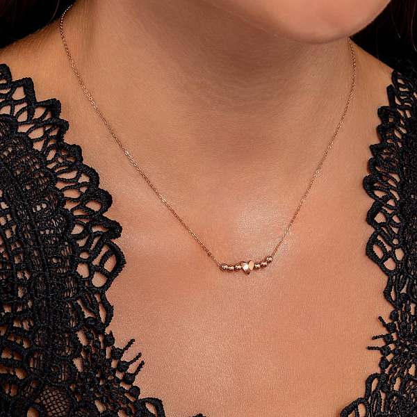 Колье из красного золота Сердце (арт. 352572) – изображение 3