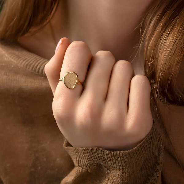 Золотое кольцо Diva (арт. 154966ж) – изображение 2