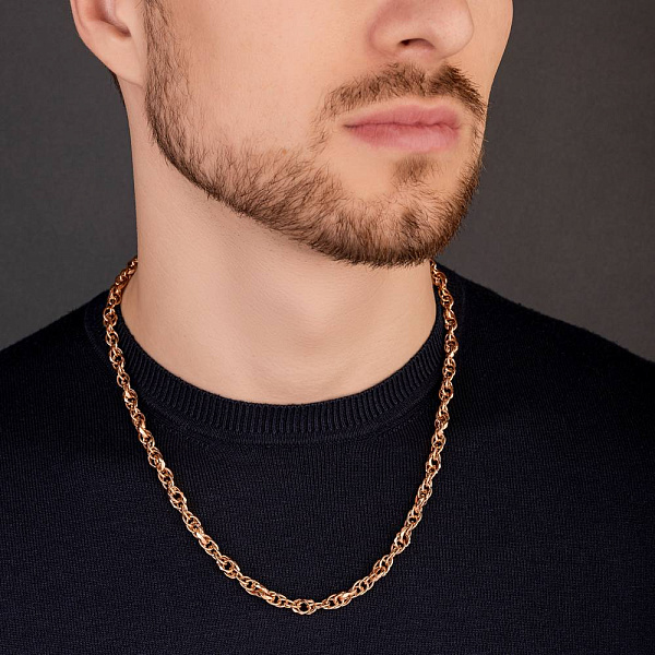 Золотое колье-цепь (арт. 352456) – изображение 5