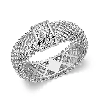 Золота каблучка з фіанітами (арт. 156723б)