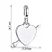 Серебряная подвеска «Сердечко» (арт. 7503/2402) – изображение 2