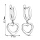 Серебряные серьги Сердца с фианитами (арт. 7502/10483) – изображение 2