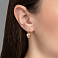 Сережки из красного золота (арт. 109954/1) – изображение 2