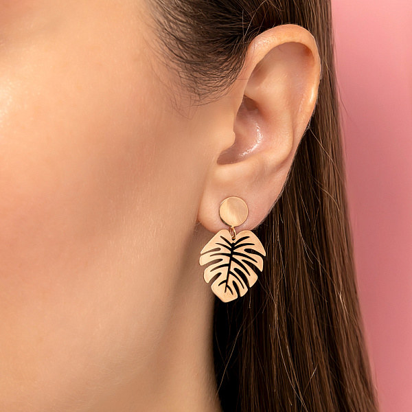 Серьги из красного золота (арт. 111414) – изображение 2