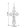 Срібний хрестик "Православний"  (арт. Х522500) – зображення 2