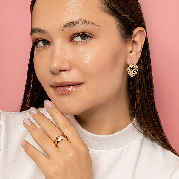 Серьги из красного золота (арт. 111414) – изображение 4